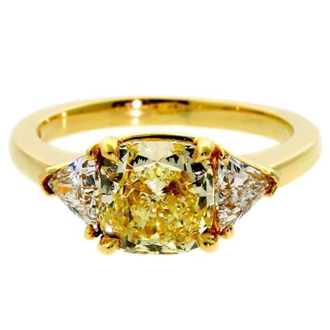 cartier engagement rings yellow diamond